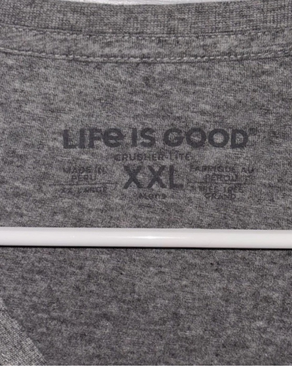 Life Is Good Crusher Lite Tee Gray Cat Graphic T-Shirt size xxl - Picture 3 of 3